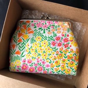 vintage flower coin purse